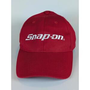 Snap On Tools Red Strapback Dad Hat Snap-on Logo Mechanic Automotive Cap